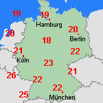 Vorhersage Mi, 16.07. Deutschland
